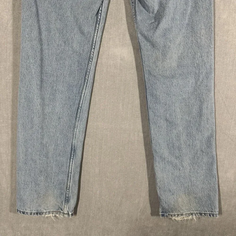 Vintage Levi's 501 Jeans Men's Size 33x34 Light Wash Button Fly 2000s Y2K